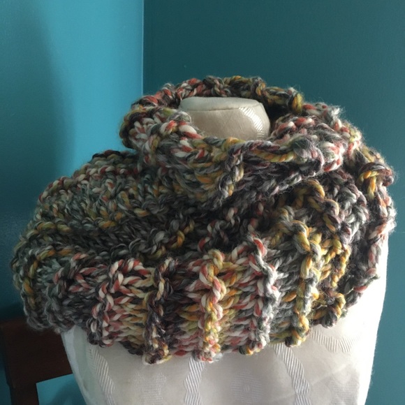 Handmade Multicolored Infinity Scarf - Picture 2 of 3